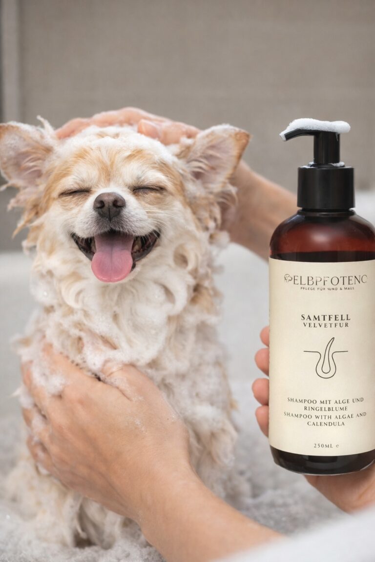 Elbpfoten Samtfell-Shampoo – für eine sanfte Reinigung und glänzendes, gesundes Fell