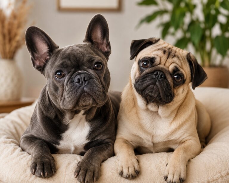 Französische Bulldogge & Mops pflegen: Das musst du über Hautfalten, Fell & Augen wissen